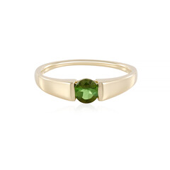 Gouden ring met een groene toermalijn (AMAYANI)