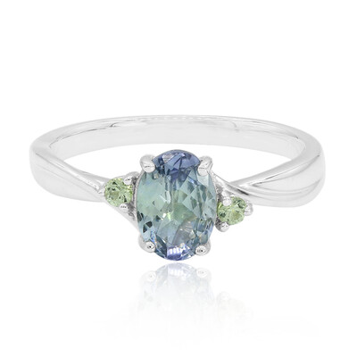 Gouden ring met een kameleon tanzaniet