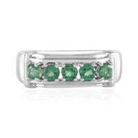 Zilveren ring met Groene Apatieten