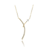Gouden halsketting met een I1 (H) Diamant (CIRARI)