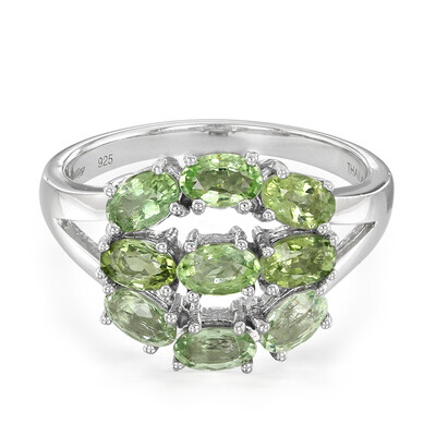 Zilveren ring met Paraiba toermalijnen