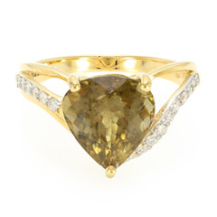 Gouden ring met een koper toermalijn (AMAYANI)