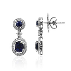 Gouden oorbellen met blauwe saffieren (Estée Collection)
