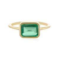 Gouden ring met een Russische smaragd