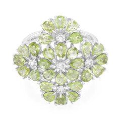 Zilveren ring met Paraiba toermalijnen