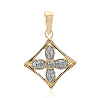 Gouden hanger met een Diamant SI1 (G)