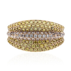 Gouden ring met I1 Roze Diamanten (CIRARI)