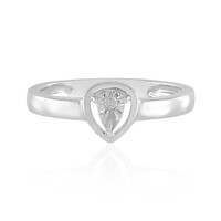 Zilveren ring met een I2 (J) Diamant