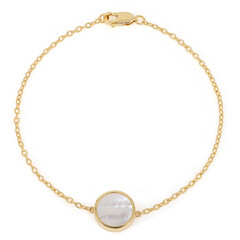 Zilveren armband met een parelmoer