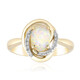 Gouden ring met een Braziliaanse witte opaal