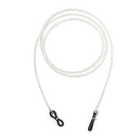 Zilveren accessoire met witte topaasstenen