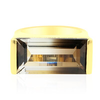 Zilveren ring met een meerkleurige-kwarts
