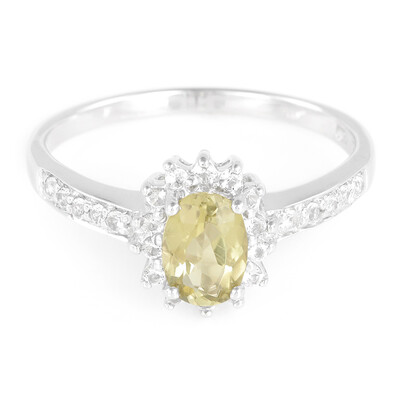 Zilveren ring met een toermalijn