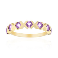 Zilveren ring met amethisten