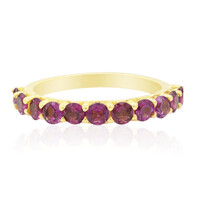Zilveren ring met rhodolieten