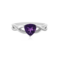 Zilveren ring met een Siberische amethist