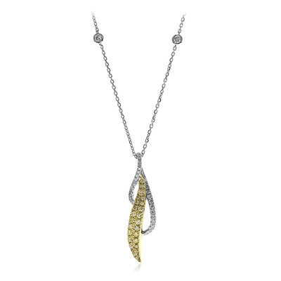 Gouden halsketting met gele S12 diamanten (CIRARI)
