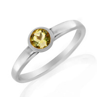 Zilveren ring met een Ouro Verde kwarts