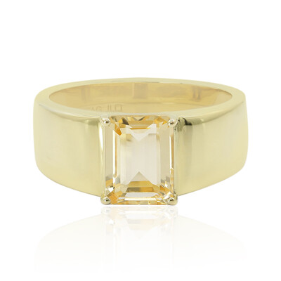 Zilveren ring met een citrien