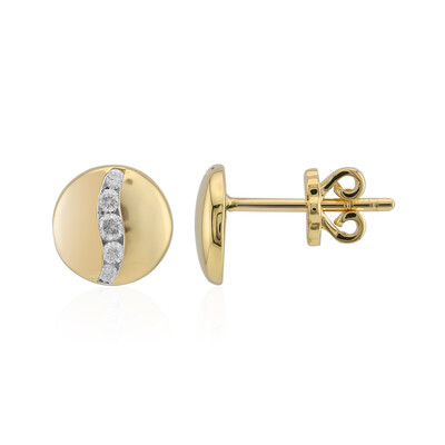 Gouden oorbellen met Diamanten SI1 (G) (Annette)