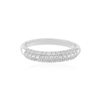 Zilveren ring met zirkonen