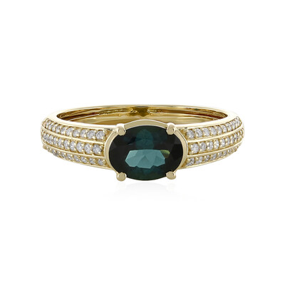 Gouden ring met een Braziliaanse indoliet (de Melo)