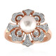 Gouden ring met een Akoya parel (TPC)
