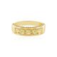 Zilveren ring met gele berillstenen