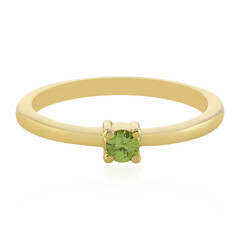 Zilveren ring met een demantoid