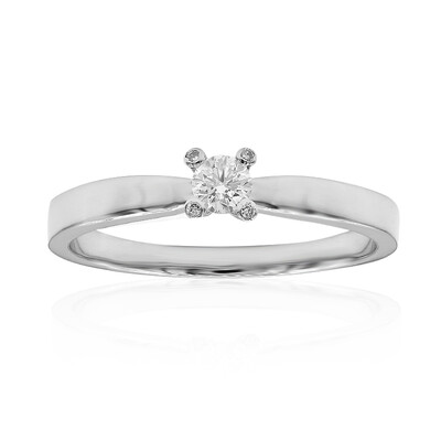 Platina ring met een Diamant SI2 (G)