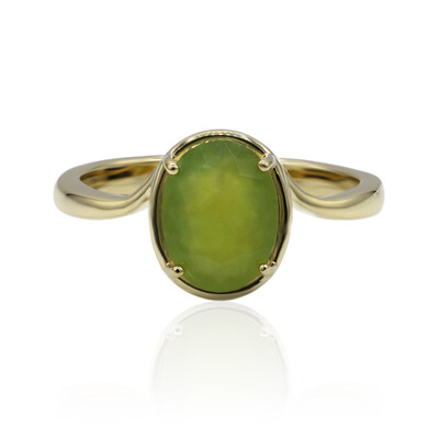 Gouden ring met een Braziliaanse Groene Opaal (Tenner Diniz)