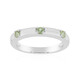 Zilveren ring met Groene Tuléar Saffieren (Pallanova)