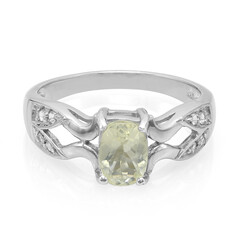 Zilveren ring met een Orthoklaas