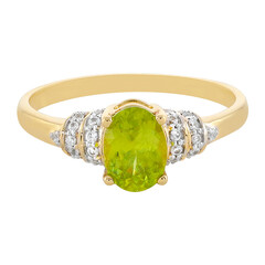 Gouden ring met een sfeen