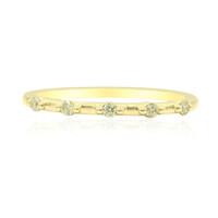 Gouden ring met Si1 Kanarie Diamanten