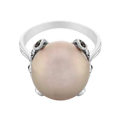 Gouden ring met een zoetwater kweekparel
