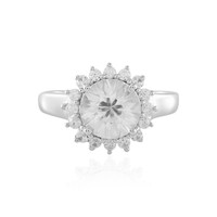 Zilveren ring met een zirkoon
