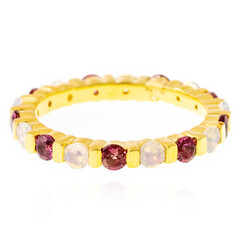 Zilveren ring met Welo-opalen