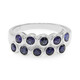 Zilveren ring met blauwe Birmese saffieren