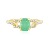 Zilveren ring met een Russische smaragd (Adela Silber)
