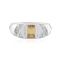 Zilveren ring met een Gele Zirkoon (de Melo)