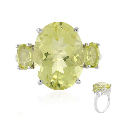 Zilveren ring met een Limoen Kwarts