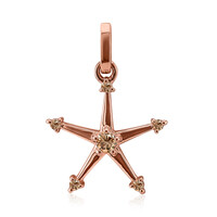 Gouden hanger met een SI1 Argyle Rose De France Diamant