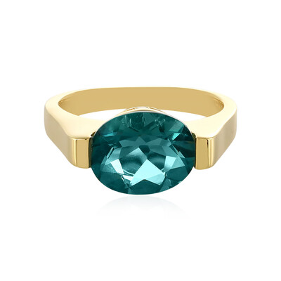 Zilveren ring met een Belgian Teal Fluoriet