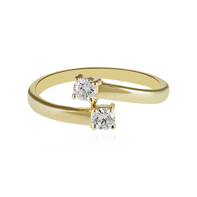 Gouden ring met Loepzuivere (F) Diamanten (LUCENT DIAMONDS)