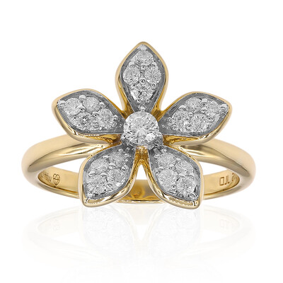 Gouden ring met een Diamant SI1 (G) (Annette)