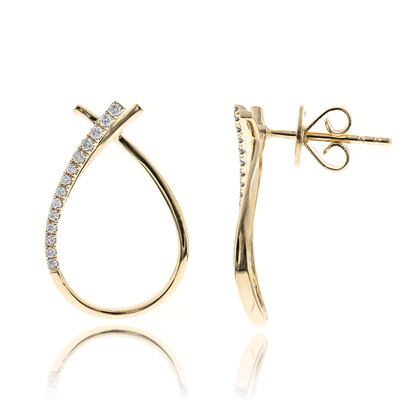 Gouden oorbellen met I1 (H) Diamanten (CIRARI)