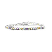 Zilveren armband met amethisten