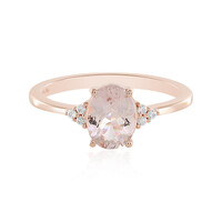 Zilveren ring met een morganiet