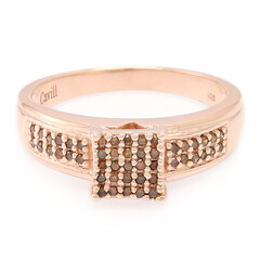 Zilveren ring met Fancy diamanten